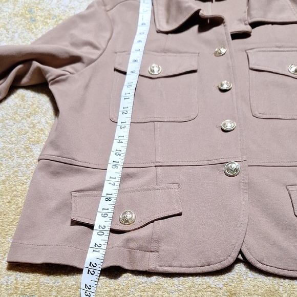 Joie Tan Blazer with Gold Accents - Picture 10 of 12